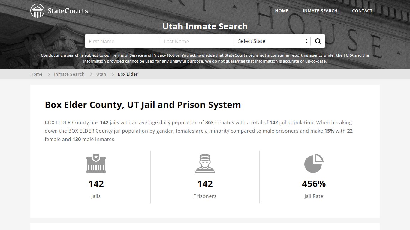 Box Elder County, UT Inmate Search - StateCourts